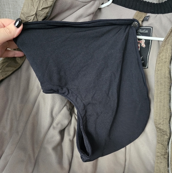 Postcard Designer Ski Jacket Wrinkle Design Winter Coat Women’s Size 42/ M - Picture 10 of 10